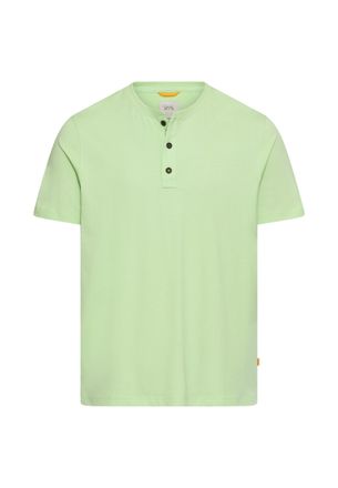 Camel Active Henleyshirt CAMEL ACTIVE, Herren, Gr. 4XL, pistachio gr&uuml;n, Jersey, Obermaterial: 100% Baumwolle, bestickt, unifarben, normal h&uuml;ftbedeckend, Rundhals, 