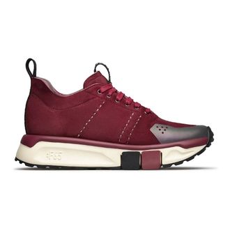 Fabi Sneakers, female, Red, Size: 10 US Bordeaux Sneakers with Carbon-Effect Details