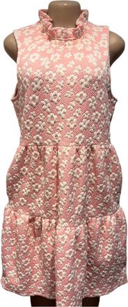 Tyler Böe Textured Tiered Dress With Daisies In Pink