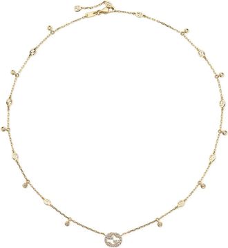 Gucci Ybb 729402002 - 18kt Geelgoud- Diamanten - Ketting - Dames - Kettingen - Geel - ONE Size - Accessoires
