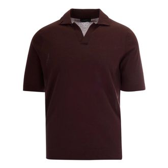 Ballantyne Polo Shirts, male, Brown, Size: 2XL Short Sleeve Polo