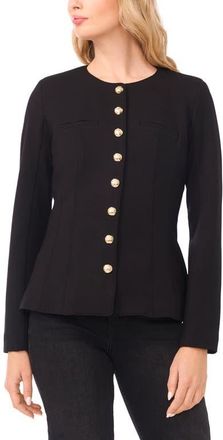 CeCe by Cynthia Steffe Shaped Jacket in Rich Black at Nordstrom, Size 10