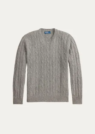 Polo Ralph Lauren Mens The Iconic Cable-Knit Cashmere Sweater