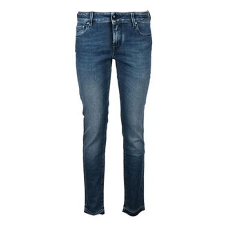 Jacob Cohen Slim-fit Jeans, female, Blue, Size: W28 Stylish Jeans with Cotton and Elastane
