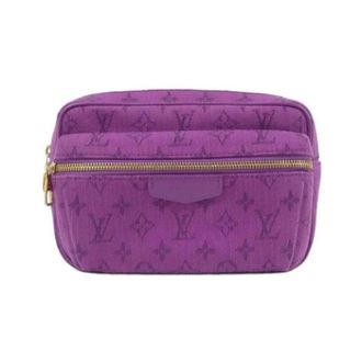 Louis Vuitton Pre-owned Belt Bags, female, Purple, Size: ONE SIZE Pre-owned Vintage Denim Shoulder Bag