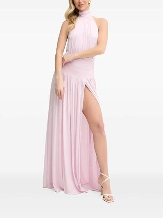 Elisabetta Franchi draped maxi dress - Pink
