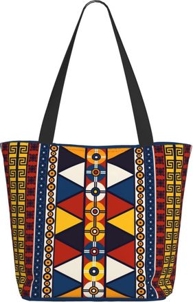 AOOEDM African Ethnic Art Ladies Shopping Bag 13x11x7in.The Perfect ValentineS Day Gift.It Is The Best ValentineS Day Gift For Mom, Daughter, Wife,Etc