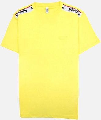 Moschino Mens Moschino Underwear Tape Logo T-shirt Yellow 0021 - Size: 34