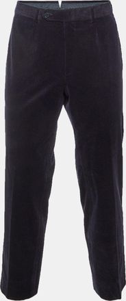 Ermenegildo Zegna Cashco Midnight Blue Corduroy Su Misura Pants 2Xl