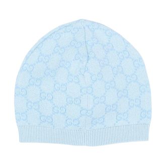 Gucci Accessoires, unisex, Blauw, M, Beanies