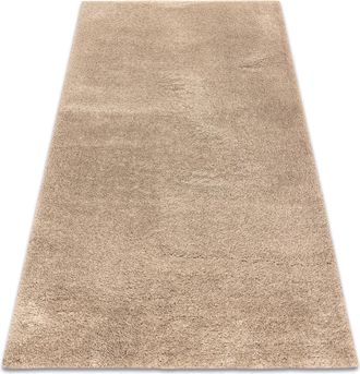 RugsX Alfombra Shaggy Micro Color Caramelo Beige 120x170 Cm