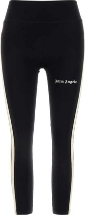 Palm Angels Leggings, female, Black, Size: XS Stretch Nylon Leggings