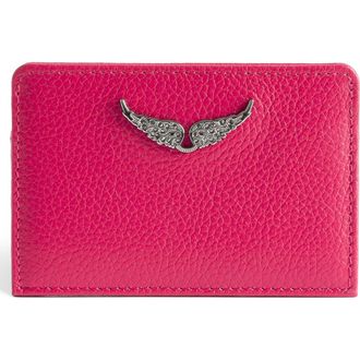 Zadig&Voltaire Pass Leather Card Case in Podium at Nordstrom