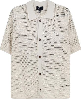 Represent Pico Knit Shirt - Heren - Vesten - Beige - M - Katoen - Truien & Vesten