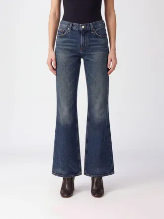 A Gold E Jeans flared a vita bassa in denim di cotone rigenerativo