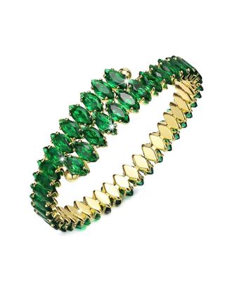 Liv Oliver 18K Crystal Bangle