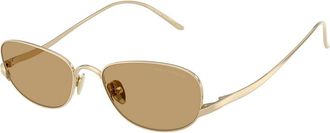 Giorgio Armani AR6186 301373 Womens Sunglasses Gold Size 53
