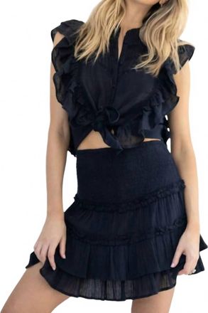 Allison New York Naomi Mini Skirt In Black