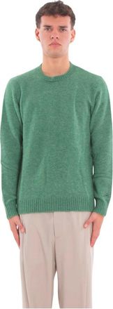 MC2 Saint Barth Regent Stretch Alpaca Sweater - Heren - Ronde hals truien - Groen - 2XL - Truien & Vesten