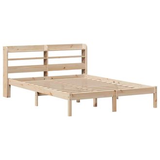 Berkfield Home Beautiful Bed Frame without Mattress 160x200 cm Solid Wood Pine in Light Brown
