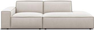 Castlery Customized Ivory Performance Side Chaise Sofa Right Facing | Jonathan by Castlery, White, High Comfort, Low-to-the-Ground Silhouette, Living Room Sofa