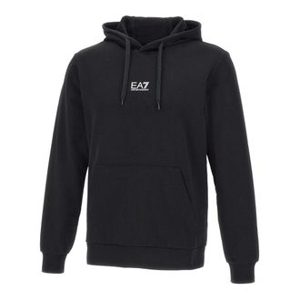 Emporio Armani Hoodies, male, Black, L, Core Identity Cotton Sweatshirt