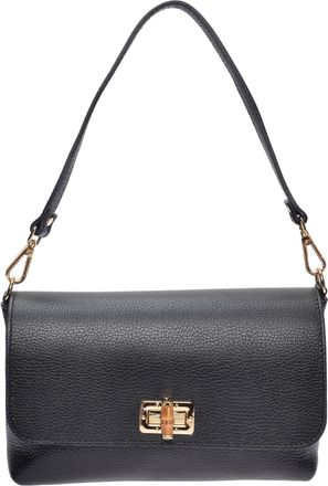 Roberta M Zwart Rundleer Tas