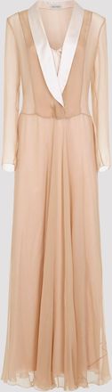 Alberta Ferretti Chiffon Long Dress