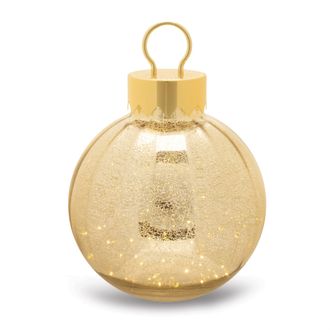 Melrose International LED Mercury Glass Ornament 13H - Gold