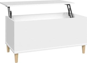 vidaXL Tavolino da Salotto Bianco 90x44,5x45 cm in Legno Multistrato vidaXL