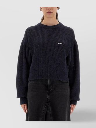 Rotate knitwear crew neck dropped shoulders long sleeves