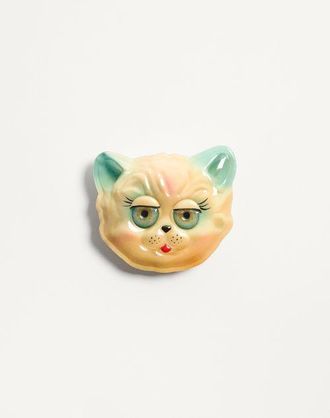 Valentino Garavani Le Chat De La Maison Plastic Brooch