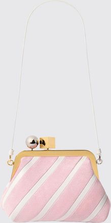 Jacquemus Clutch Le Berlingot Jacquemus in camoscio a righe