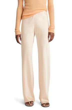 Vince Satin Bias Cut Pants in Cantaloupe at Nordstrom Rack, Size Large