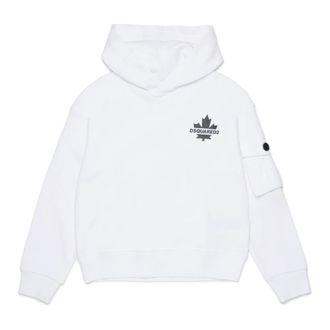 Dsquared2 Sweatshirt - male - Dsquared2 - Kids Sweatshirts - White - 16 Y - Kids