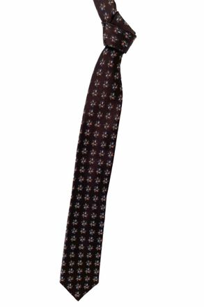Robert Talbott Mens Neat Paisley Pine Woven Silk Estate Tie In Brown, Blue, Green And Orange