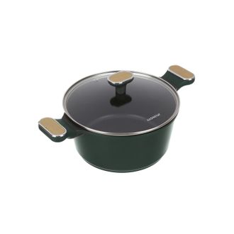 KASANOVA Casseruola antiaderente 24 cm verde con coperchio