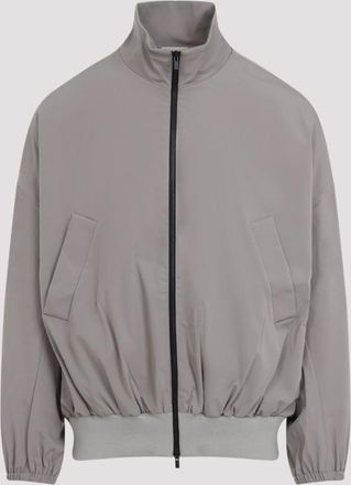 Fear of God Grey High Neck Vented Track Jacket