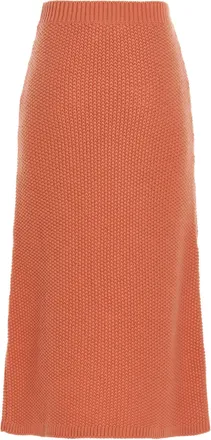 Chlo&eacute; Cashmere Knit Skirt - Rust