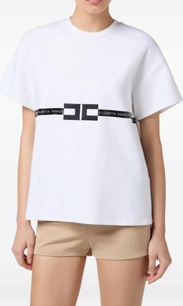 Elisabetta Franchi T-shirt con logo - Bianco