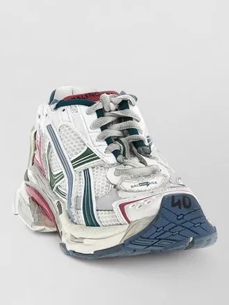 Balenciaga runner sneakers mesh polyurethane polyester rubber