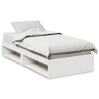 Berkfield Home Day Bed without Mattress White 100x200 cm Solid Wood Pine