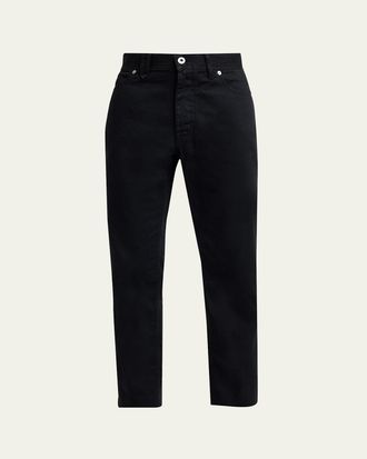 Brioni Mens Black Denim Slim Five-Pocket Pants