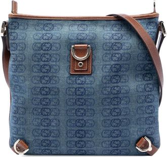 Gucci Pre-owned Gucci GG Denim Abbey D Ring Crossbody Unisex I58GL7YW84P69J87