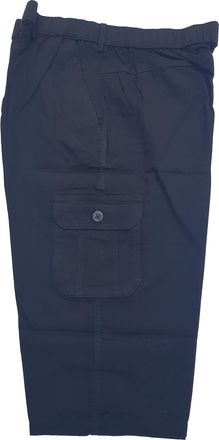 Generic IMAX Mens 3/4 Long Length Shorts 100% Twill Cotton (Blue, L)