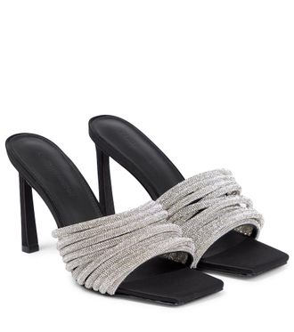 SIMKHAI Lena crystal-embellished high sandals