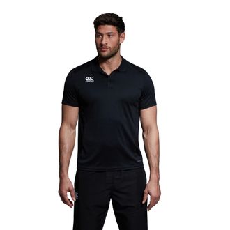 Canterbury Of New Zealand Heren Club Dry Poloshirt (Zwart)