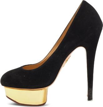 Charlotte Olympia 140 mm Dolly pumps met plateauzool - Zwart