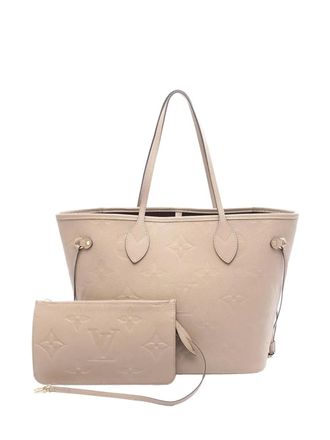 Louis Vuitton 2021-2025 Monogram Giant Empreinte Neverfull MM tote bag - Brown