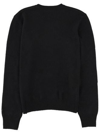MC2 Saint Barth Embroidered Wool Blend Sweater - Black